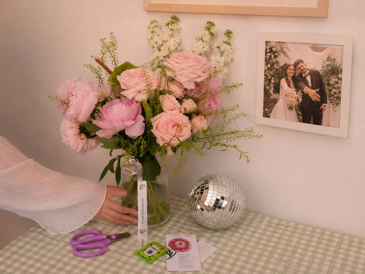 Весільний букет flowerslovers удома в молодят